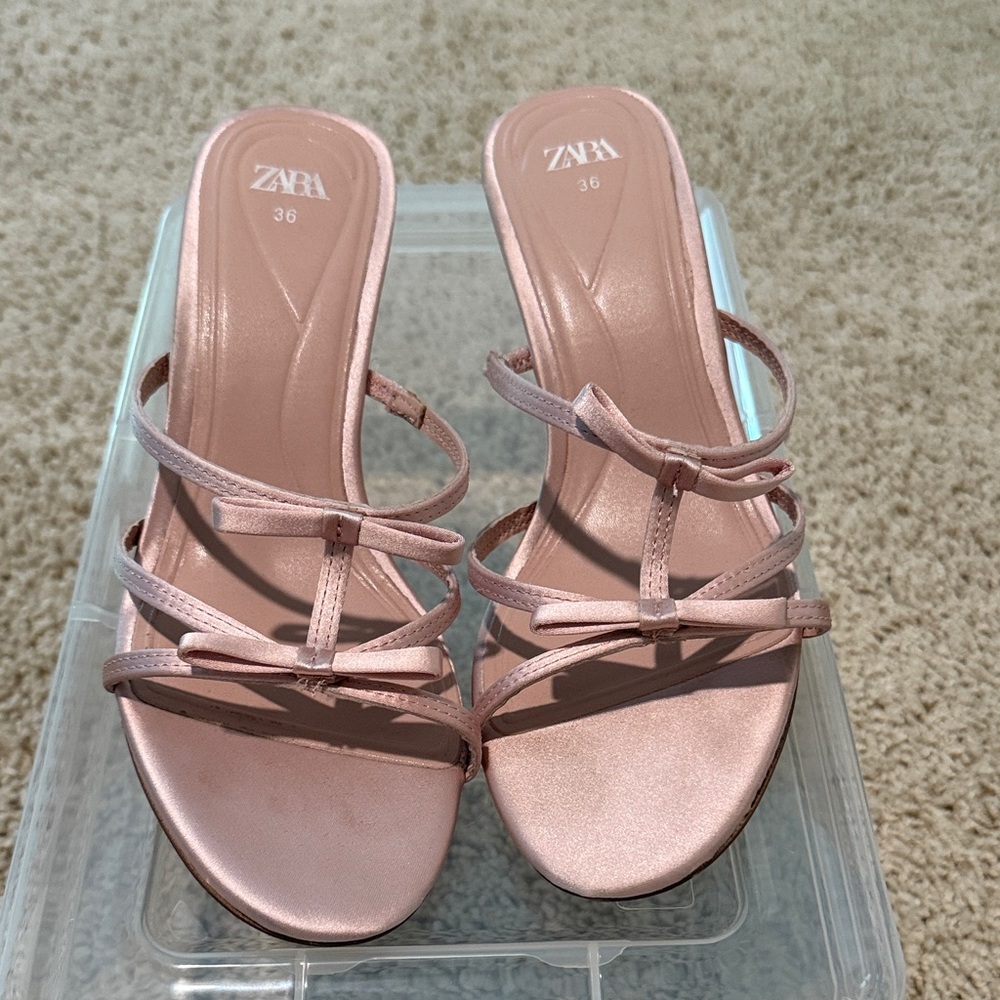 Zara Women's Blush Strappy Sandals